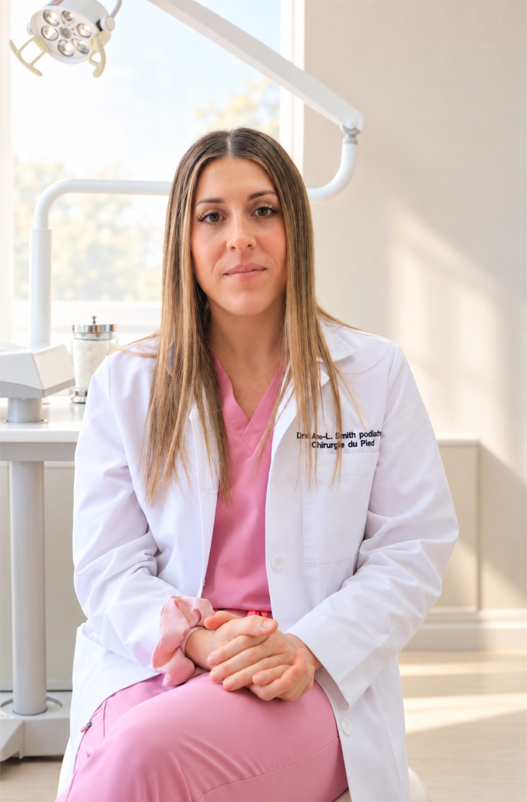 Podiatre dans un environnement clinique